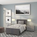 Flash Furniture Platform Bed, Tribeca, Twin, Dark Gray HG-29-GG